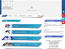 Tablet Screenshot of metimex.com.pl